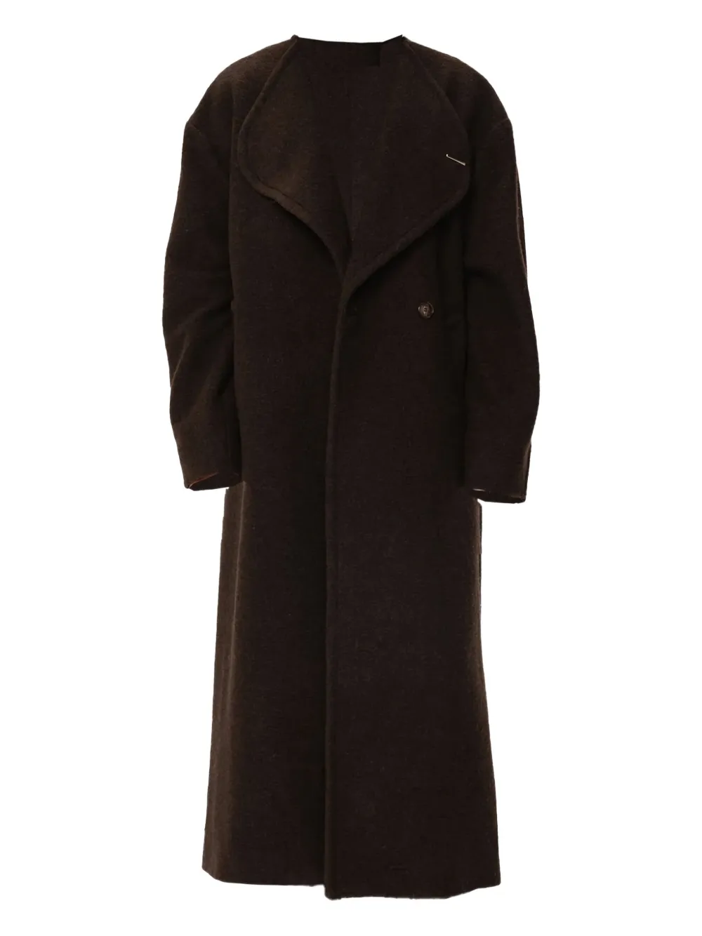 Viveh Single-breasted Coat In Brown