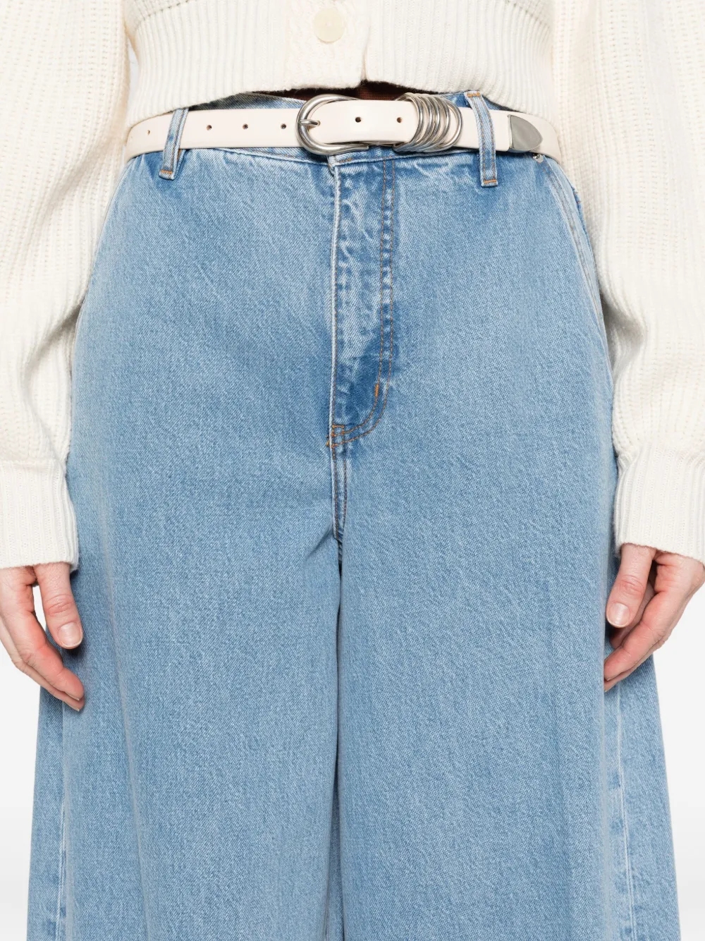 FRAME Jeans met wijde pijpen Blauw