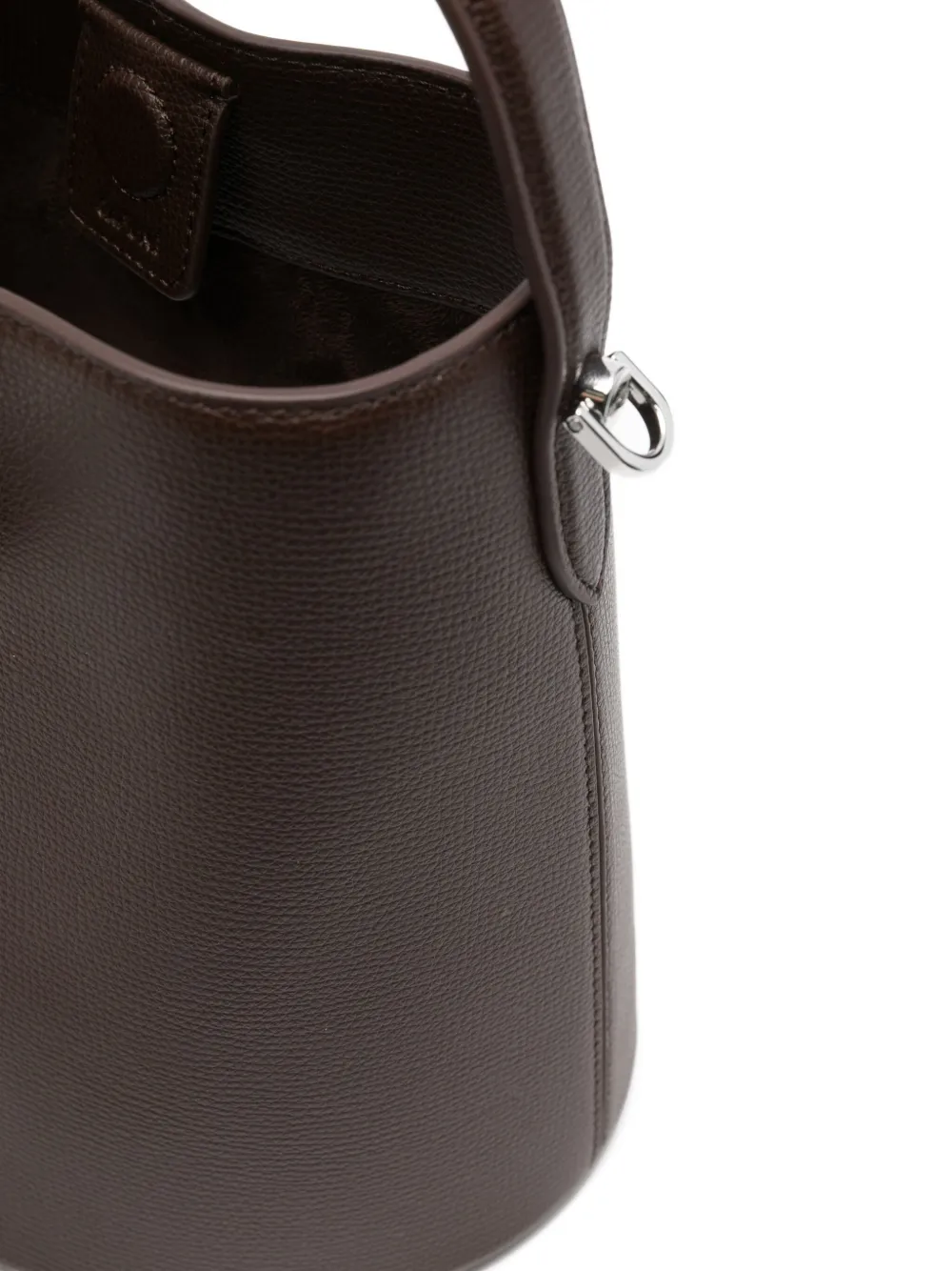 Cafuné Egg Bucket Bag In Brown