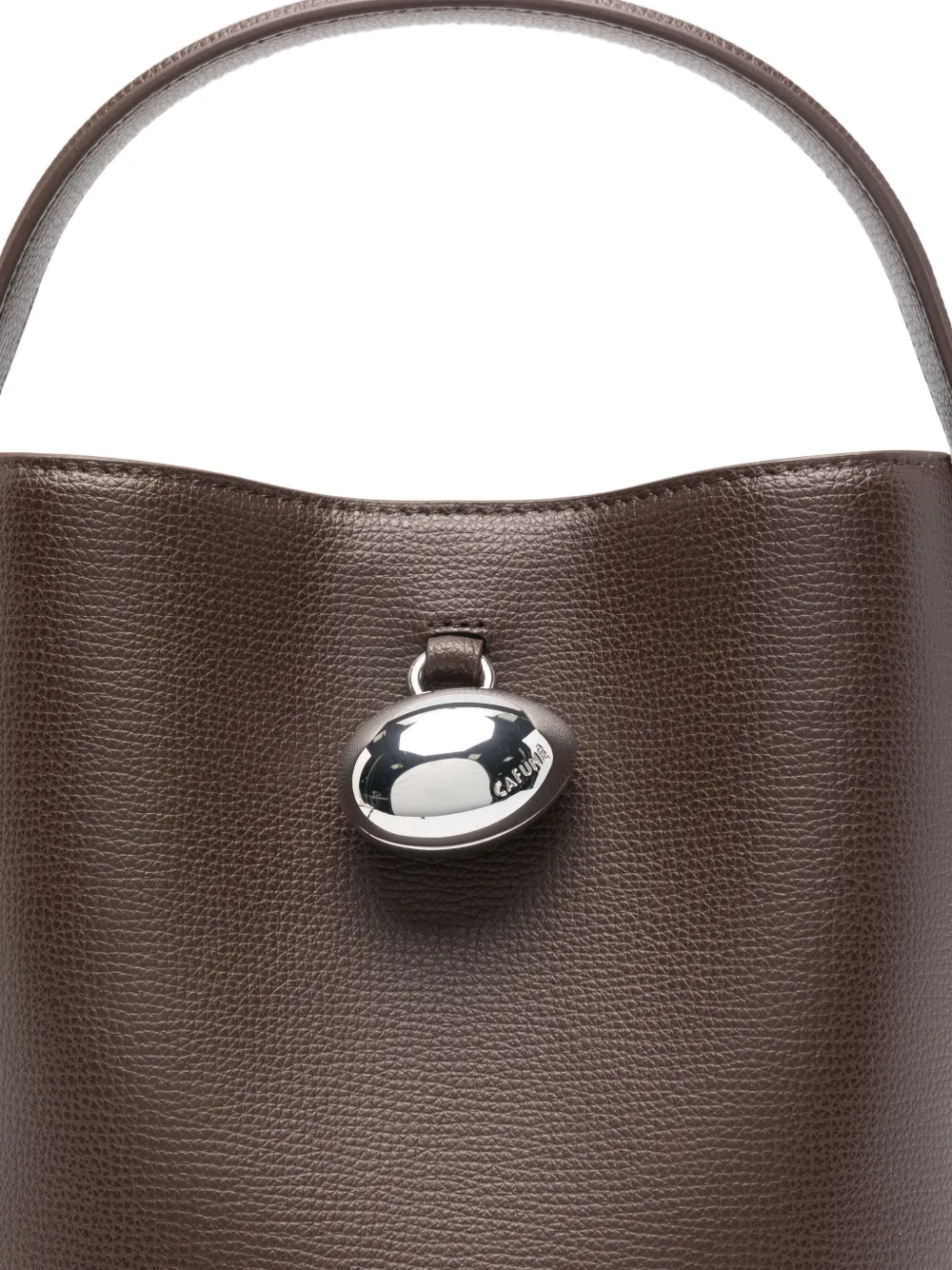 Cafuné Egg Bucket Bag In Brown