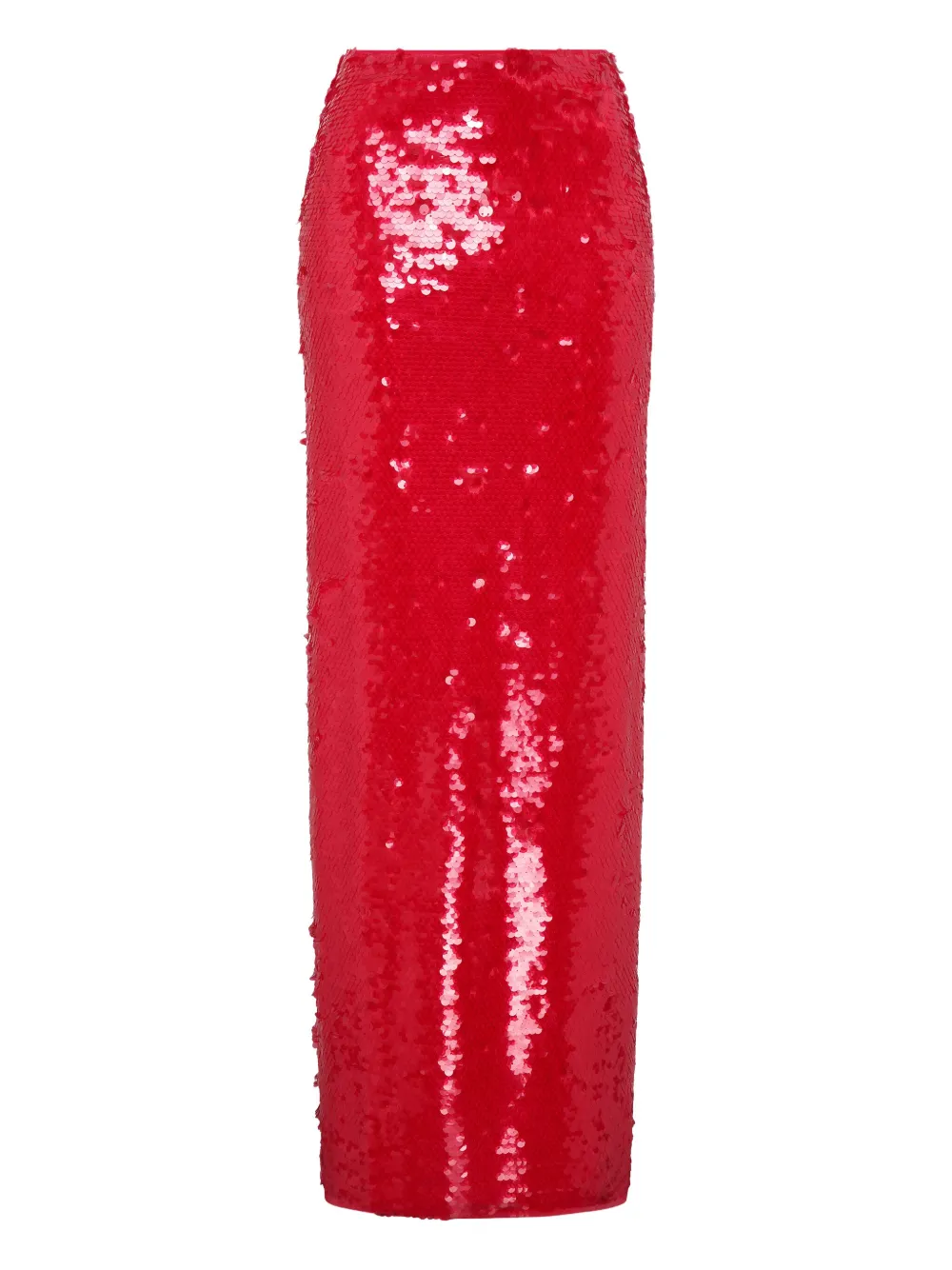 Paris Georgia Mermaid Sequin Maxi Skirt In Red