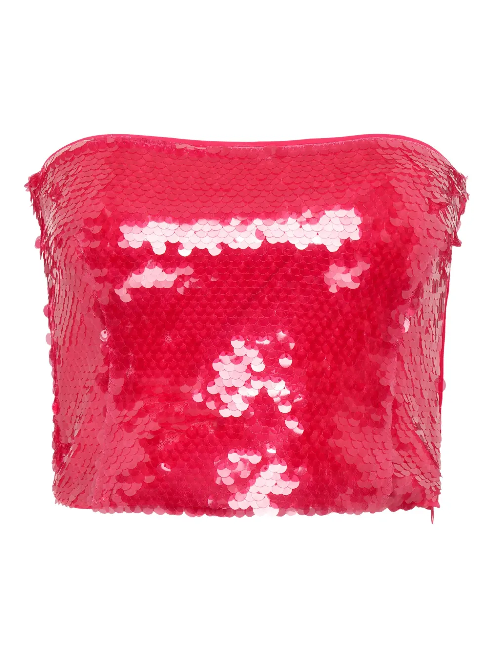 Paris Georgia Mermaid strapless top met pailletten Rood