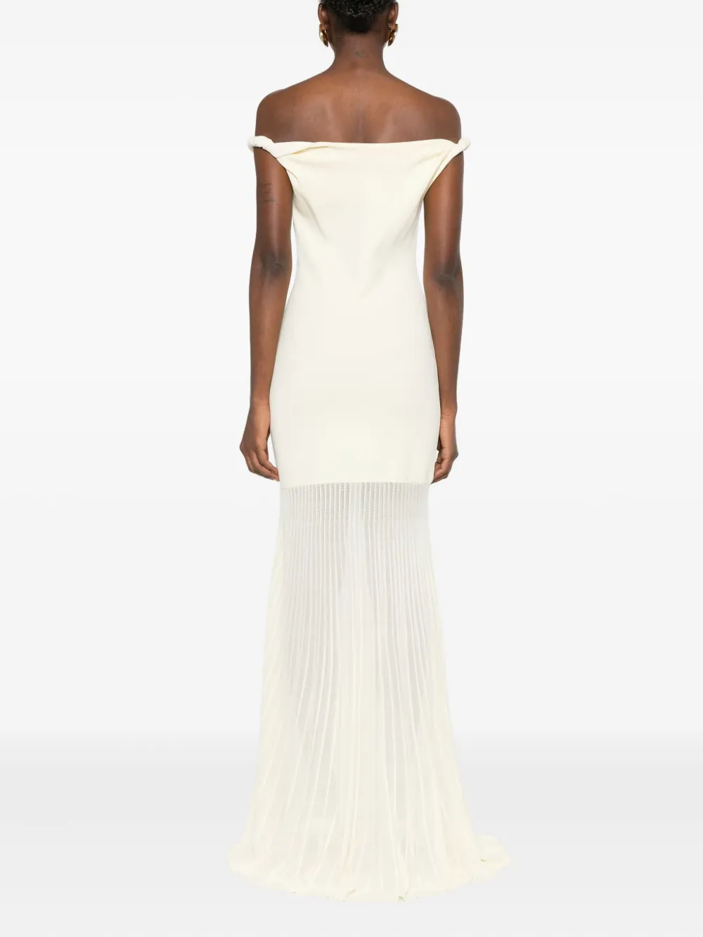 Sir Elia Off-shouder Twist Maxi Dress In Multi