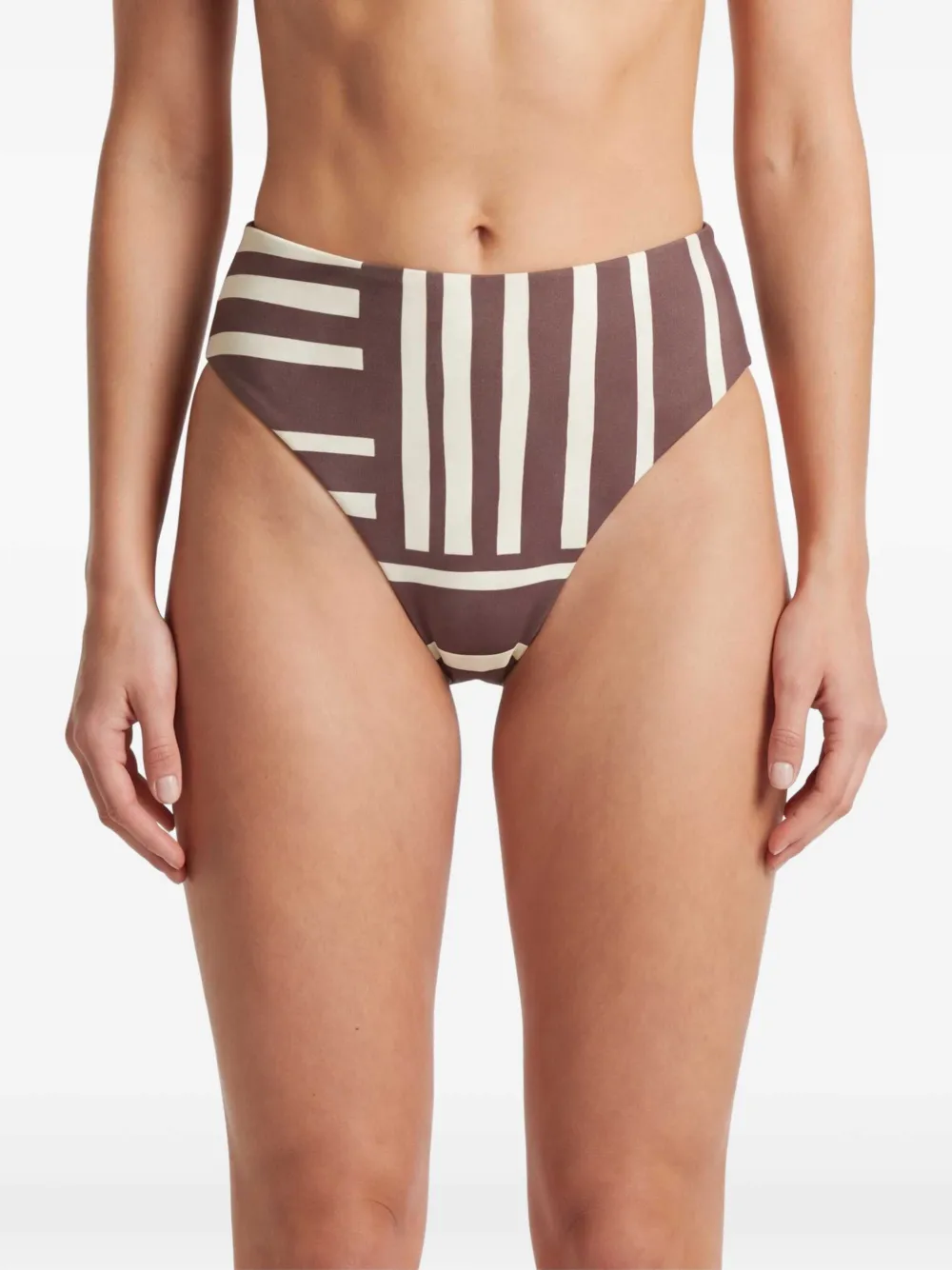 SIR. Linocut high-waist slip Bruin
