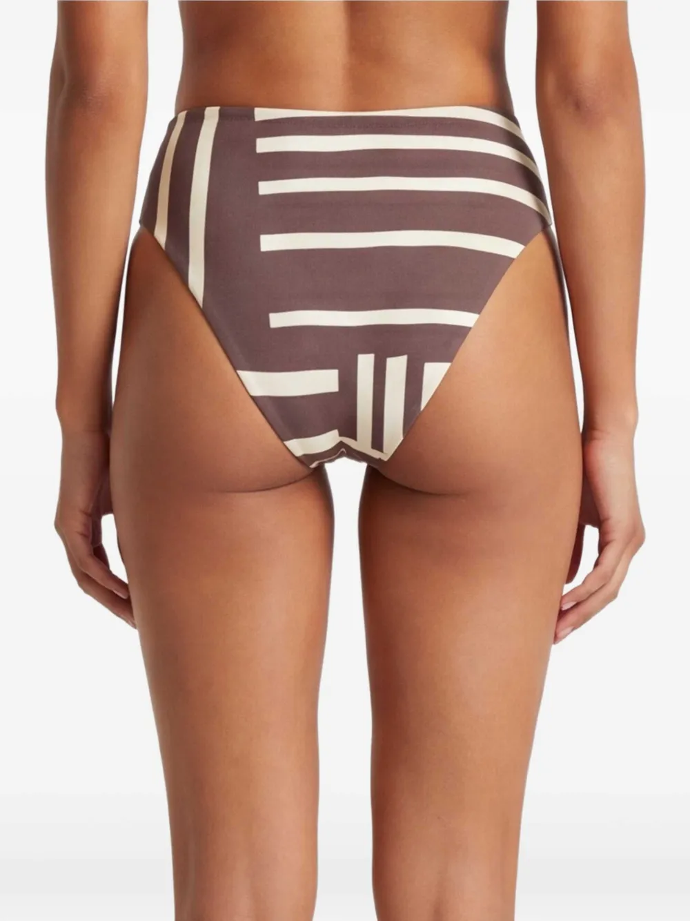 SIR. Linocut high-waist slip Bruin