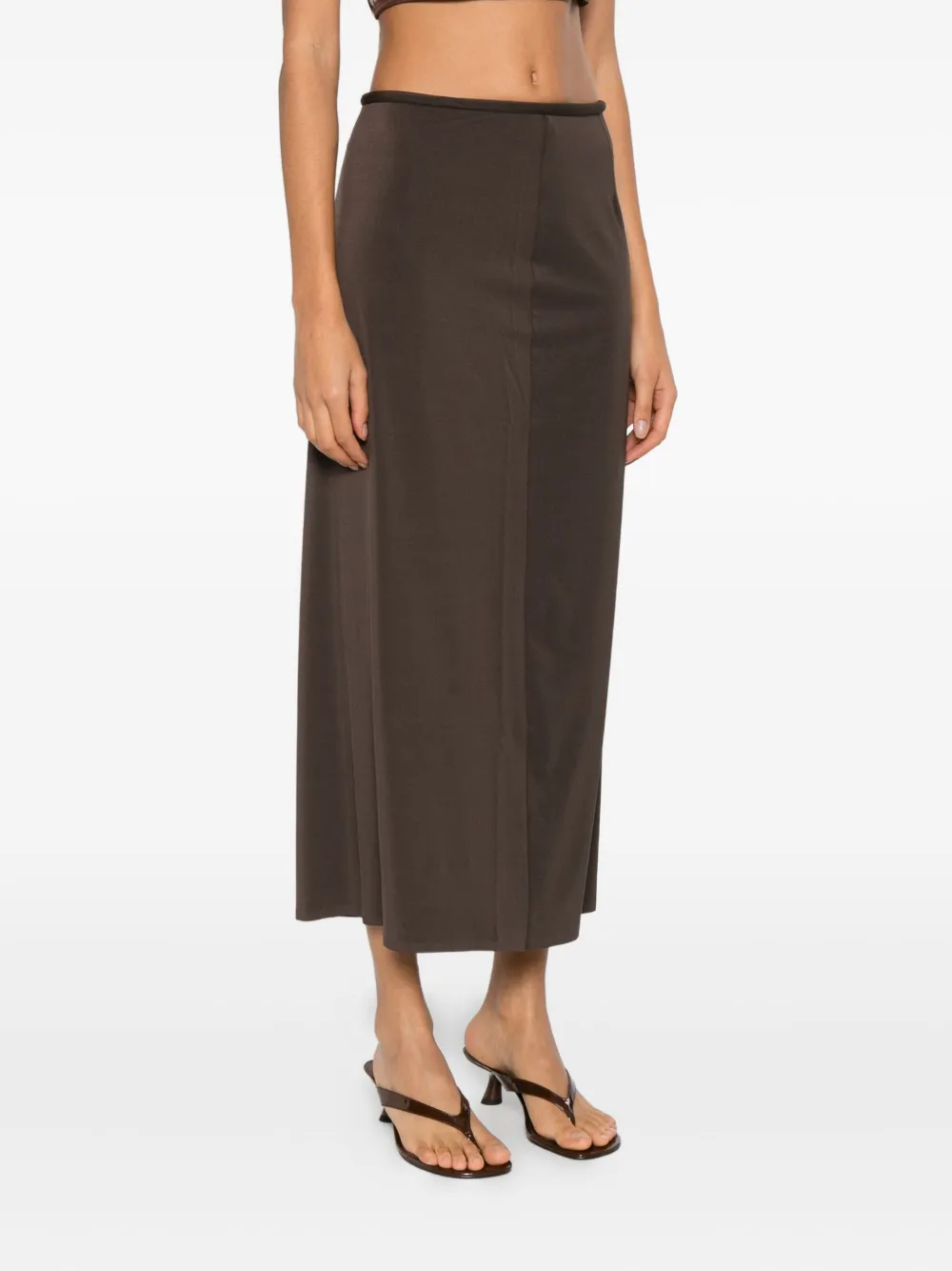 Sir Matheo Midi Skirt In Brown
