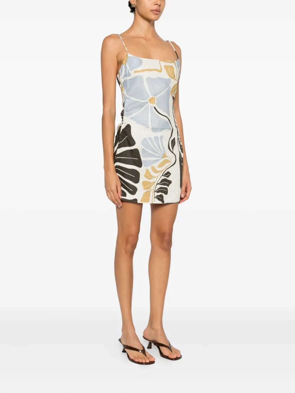 Sir Lola Square-neck Mini Dress In Multi