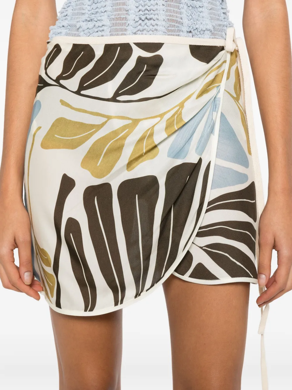 SIR. Lola wikkeldoek met bloemenprint Beige