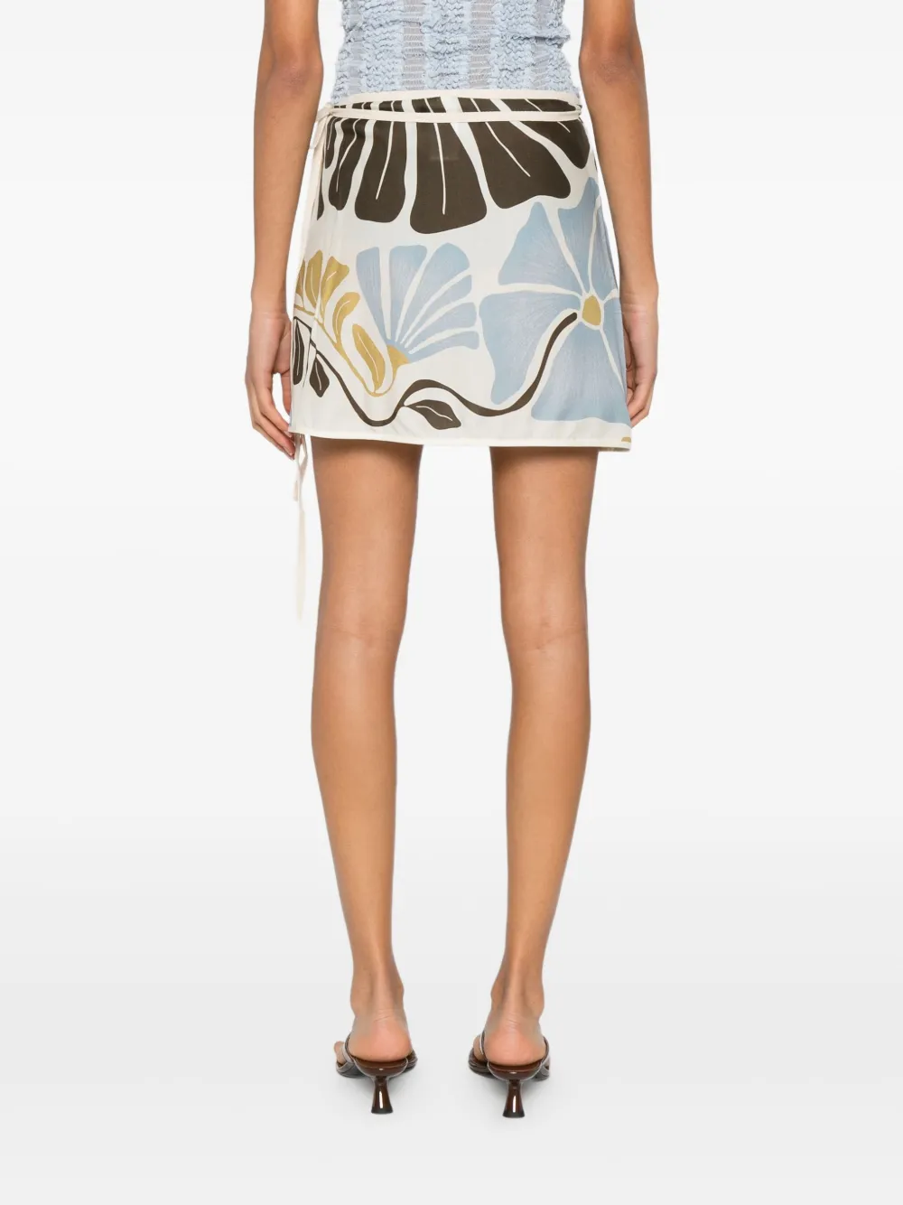 SIR. Lola wikkeldoek met bloemenprint Beige