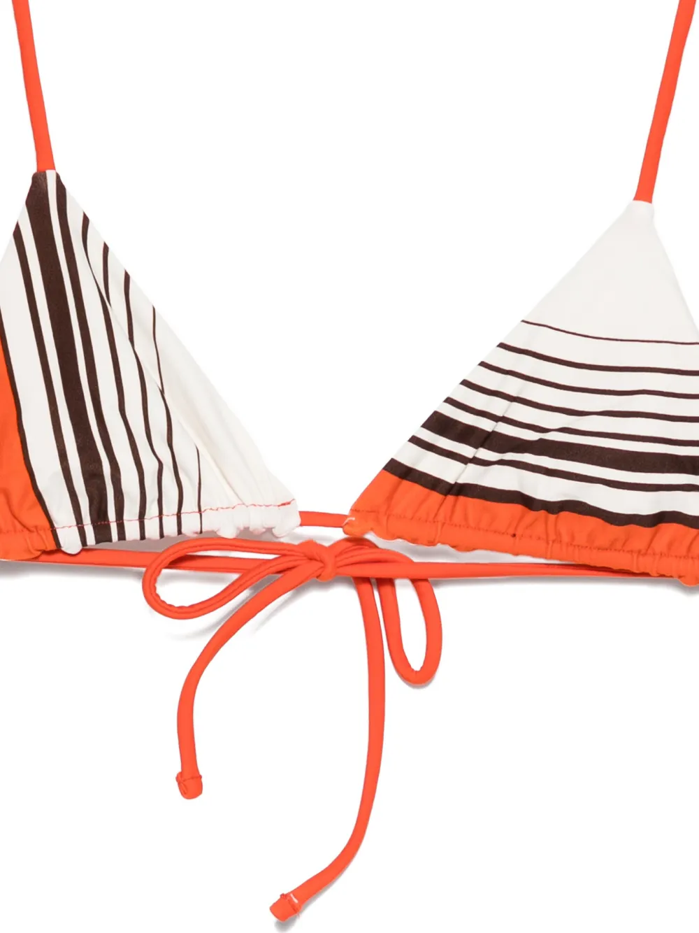 Sir Destino Striped-pattern Triangle Bikini Top In Multi