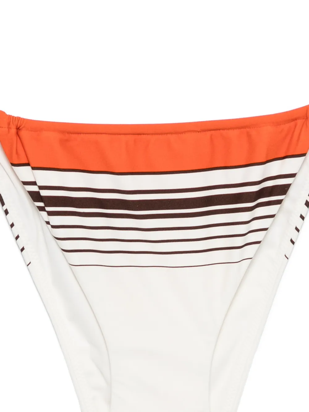 Sir Destino Striped-pattern Bikini Bottom In White