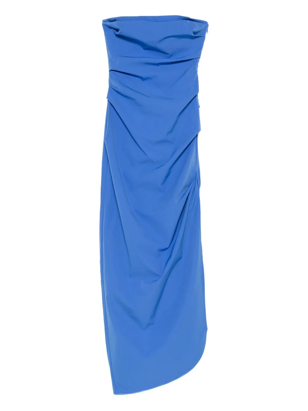 SIR. Sol strapless draped maxi dress | Blue | Image 1