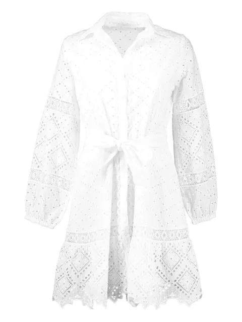 Temptation Positano robe ceinturée Palestina à broderies