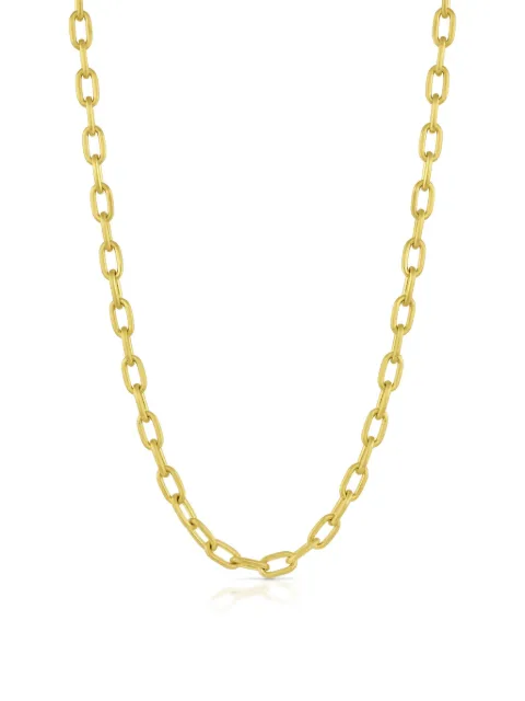 Leigh Maxwell 18K yellow gold oval link chain necklace