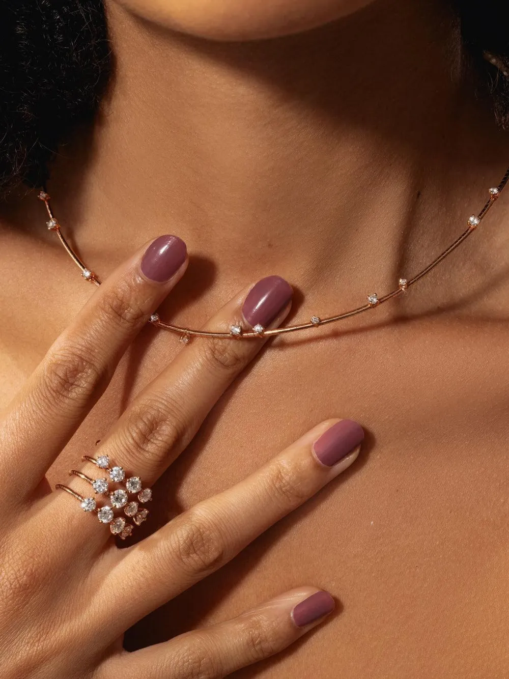Mattia Cielo 18kt Rugiada Goldhalskette Mit Diamant In Metallic