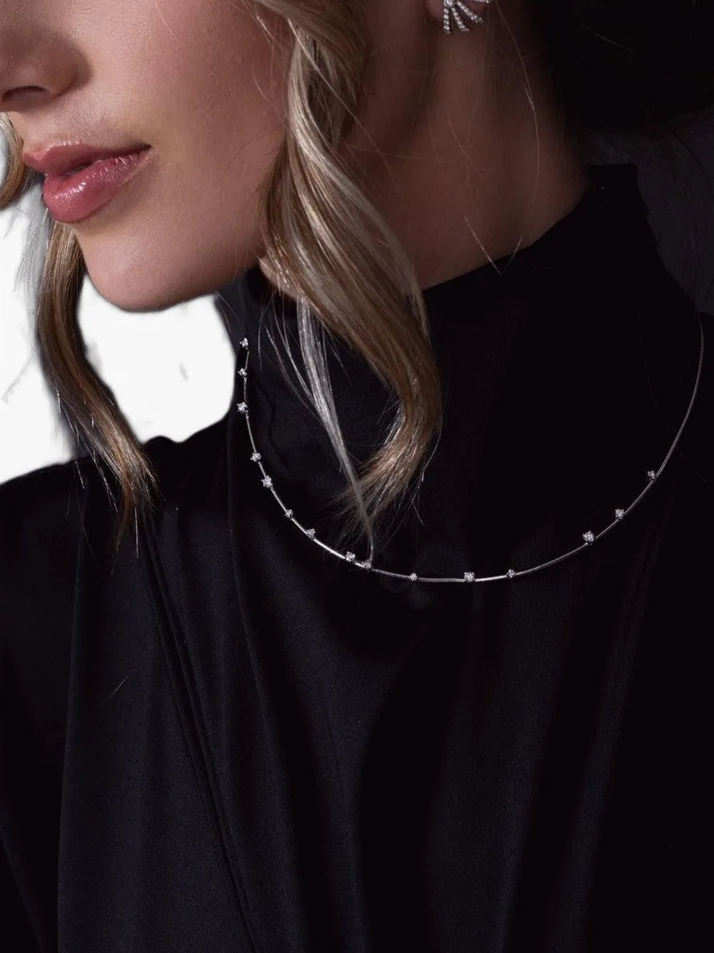 Mattia Cielo 18kt Rugiada Goldhalskette Mit Diamant In Metallic