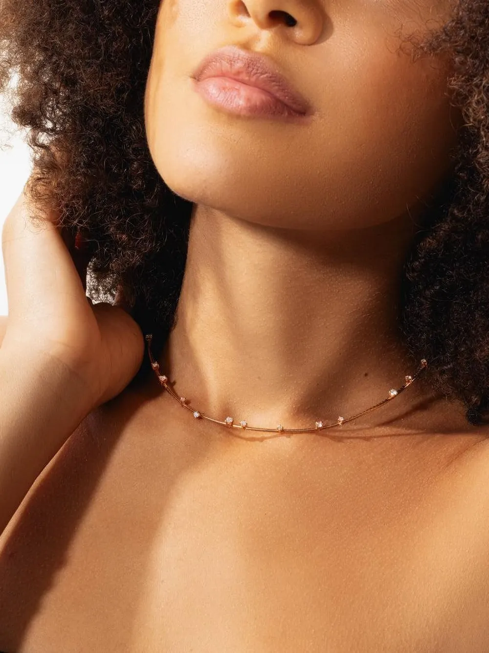 Mattia Cielo 18kt Rugiada Goldhalskette Mit Diamant In Metallic