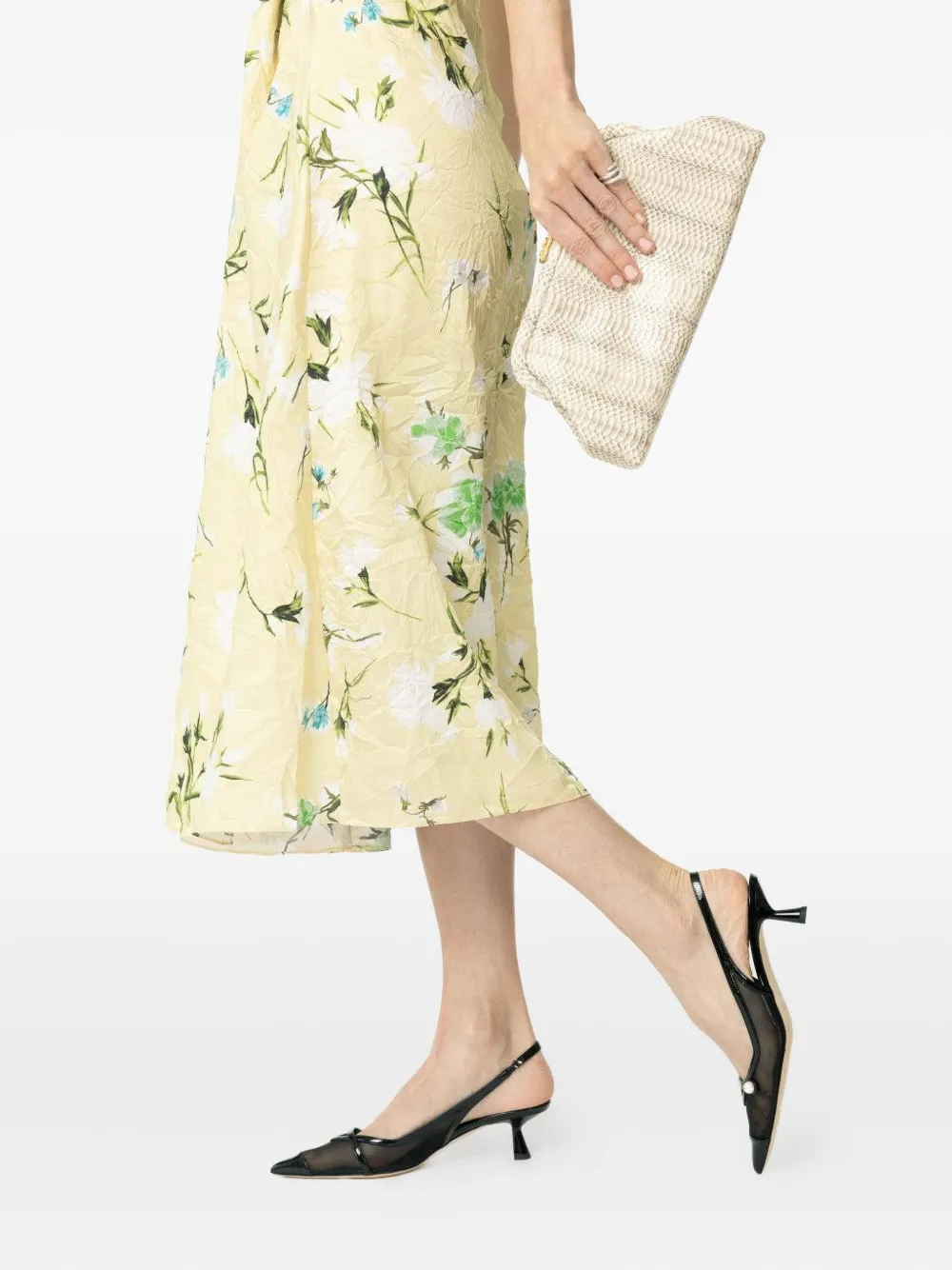 Jimmy Choo 45 mm mesh slingback pumps Zwart