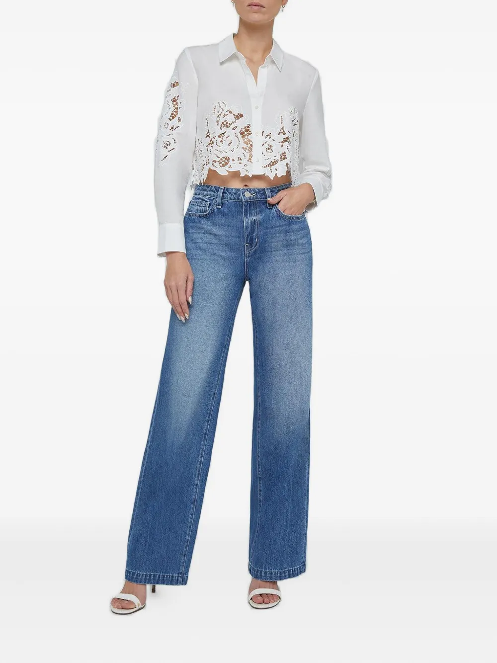 L'Agence Seychelle broderie anglaise blouse - Wit