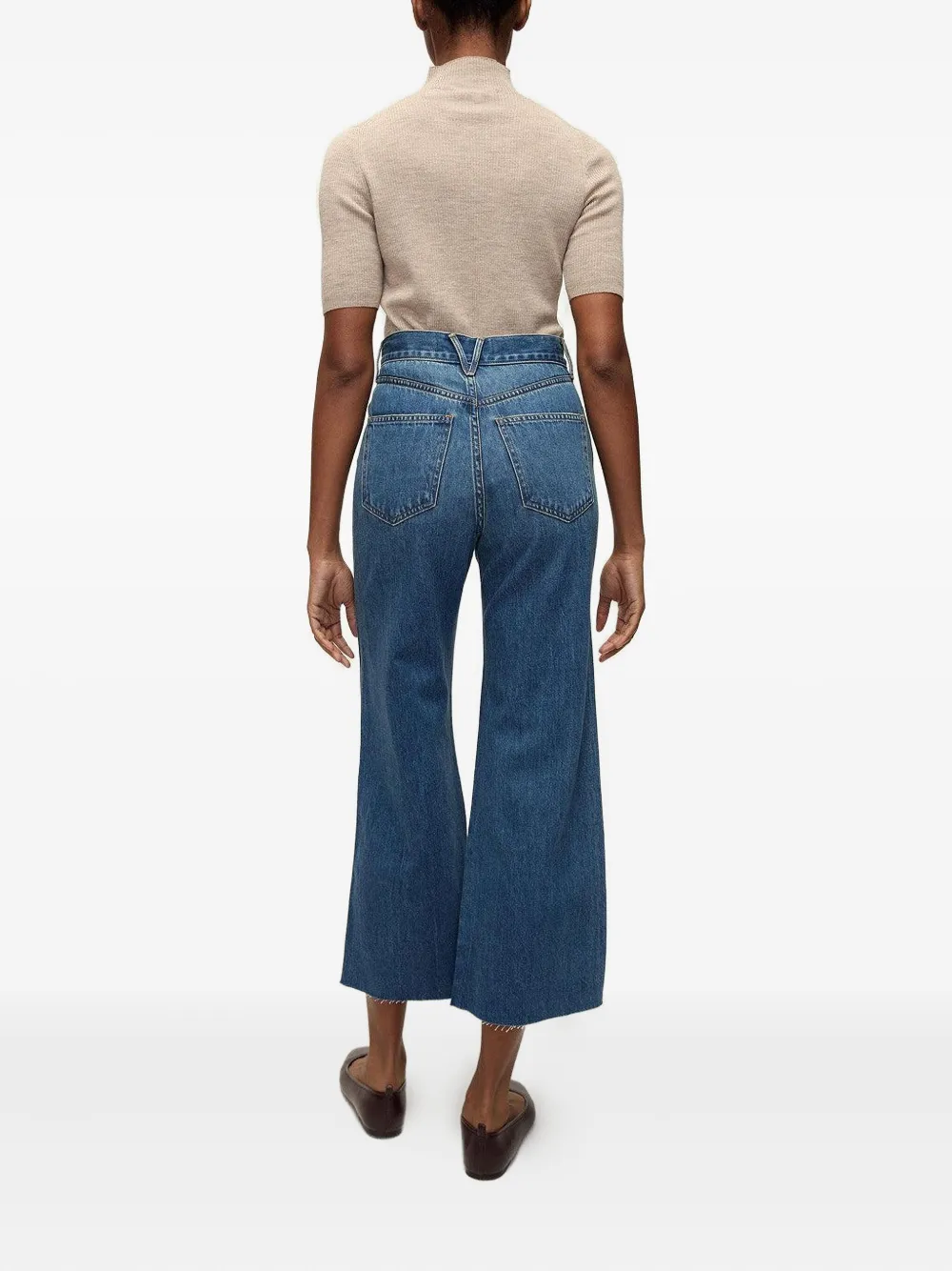 Veronica Beard Taylor jeans met franje afwerking Blauw