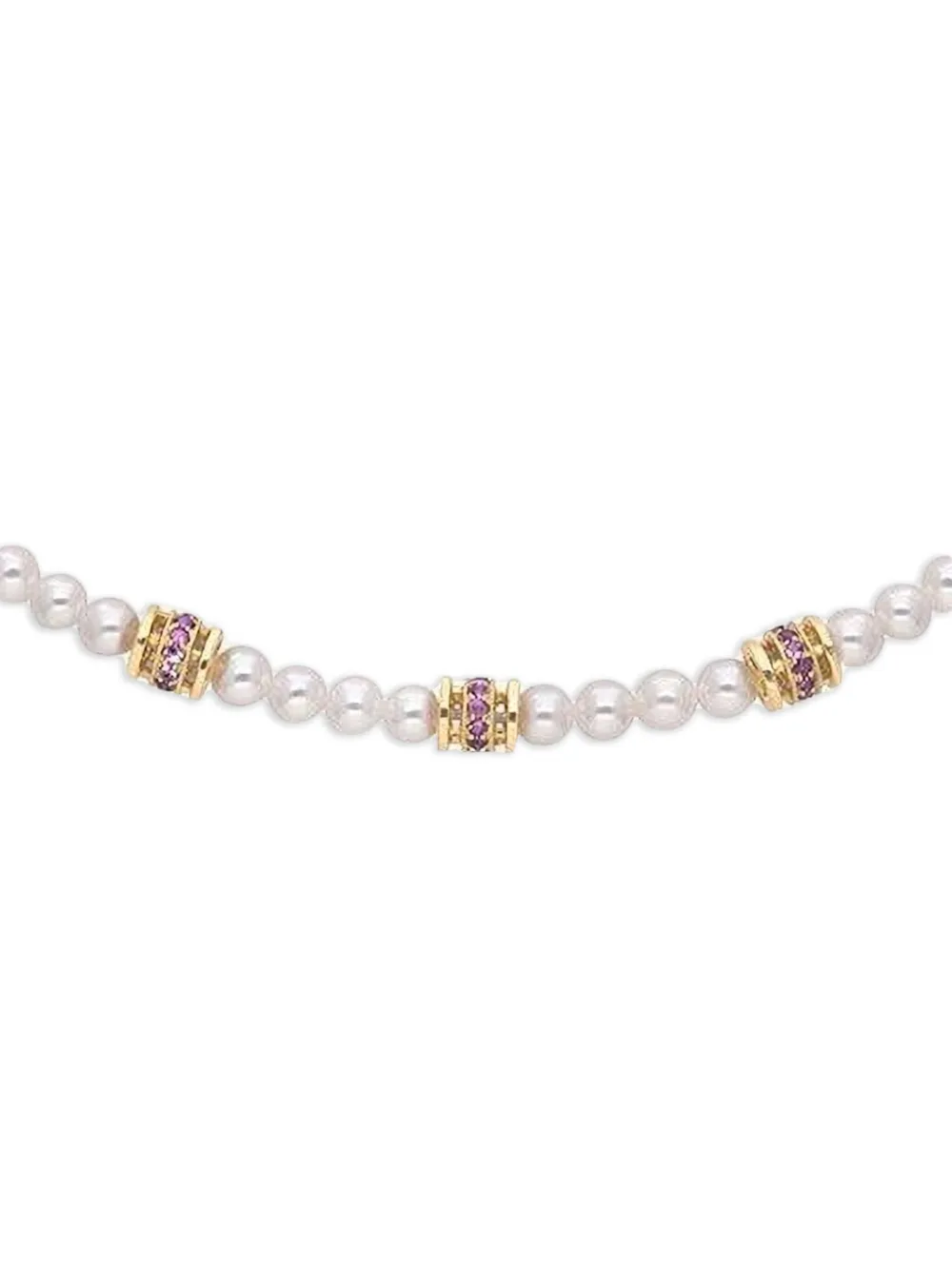 Moksh 18K gold Kyoto sapphire pearl necklace | Image 2
