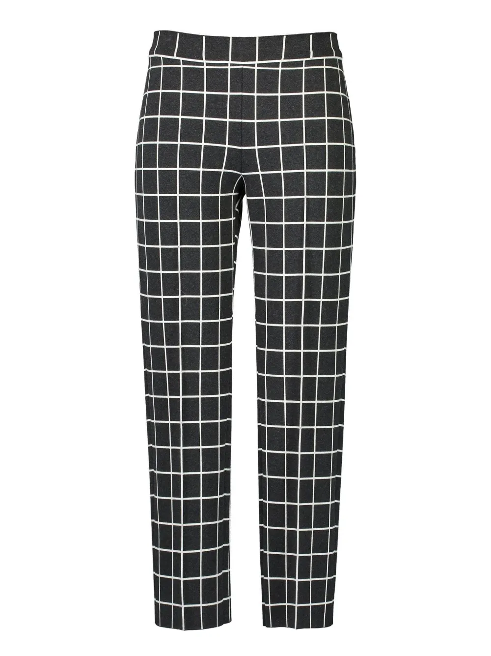 High Sport Louis Grid-pattern Trousers In Black
