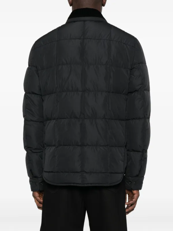 Moncler コーデュロイカラー キルティングジャケット | ブラック Moncler コーデュロイカラー キルティングジャケット | ブラック