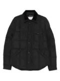 Moncler quilted corduroy-collar jacket - Black