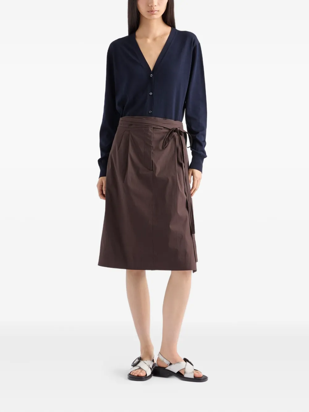 Prada triangle-patch buttoned cardigan | Vesten | Image 2
