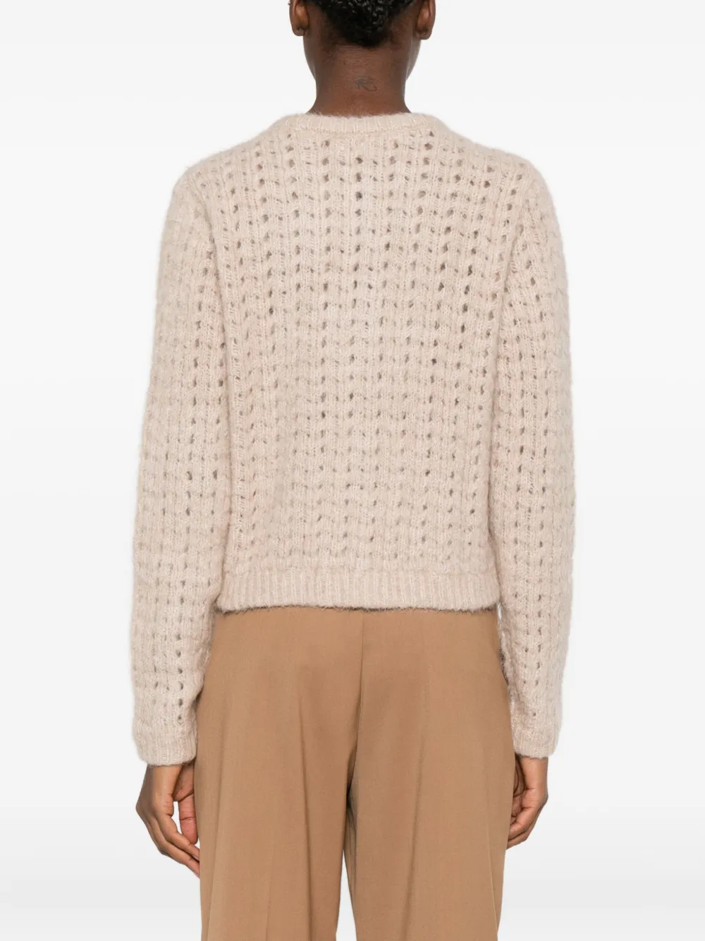 FRAME Kabelgebreid vest Beige