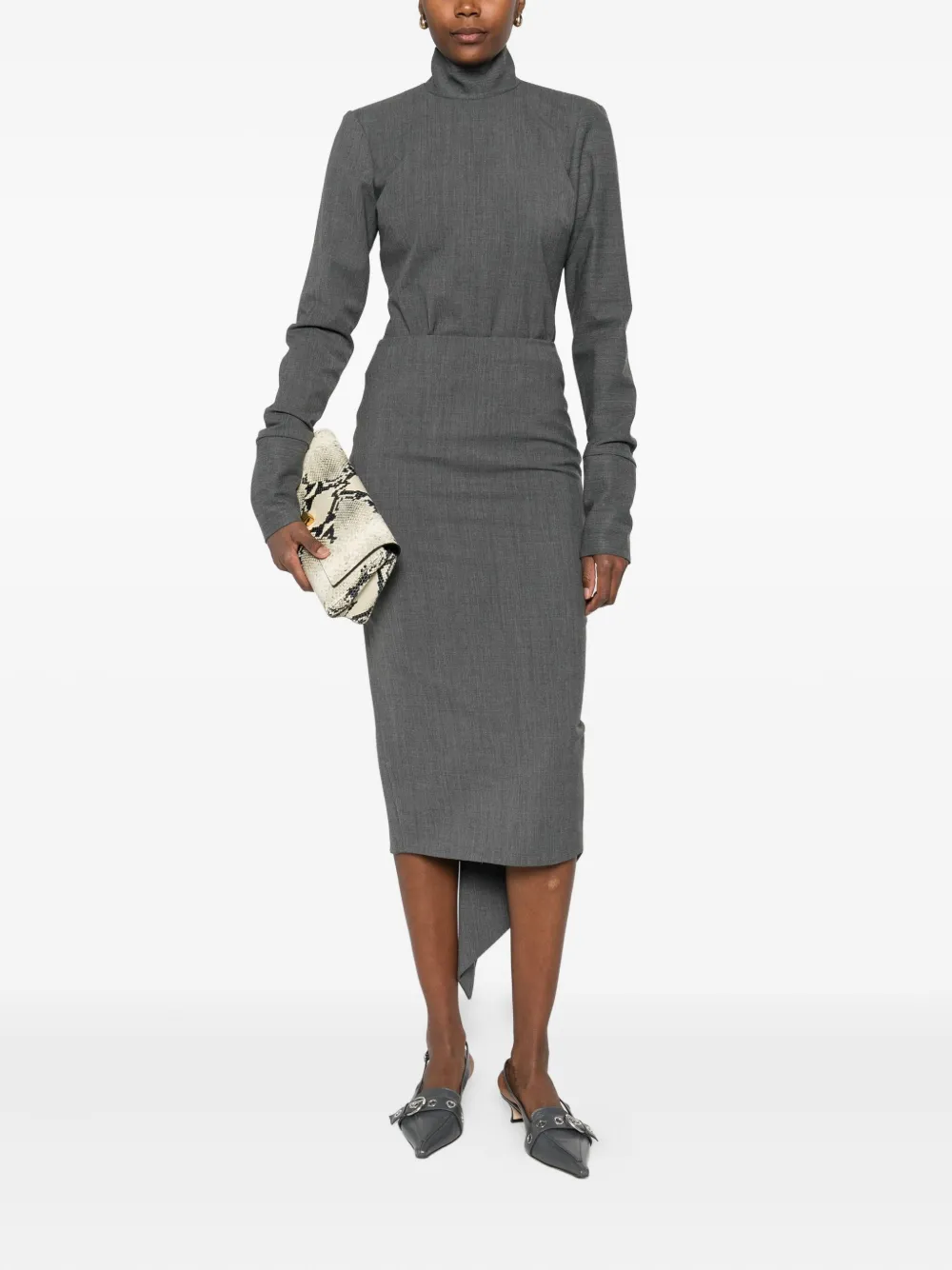 THELATEST asymmetric midi skirt | Straight Skirts | Image 2