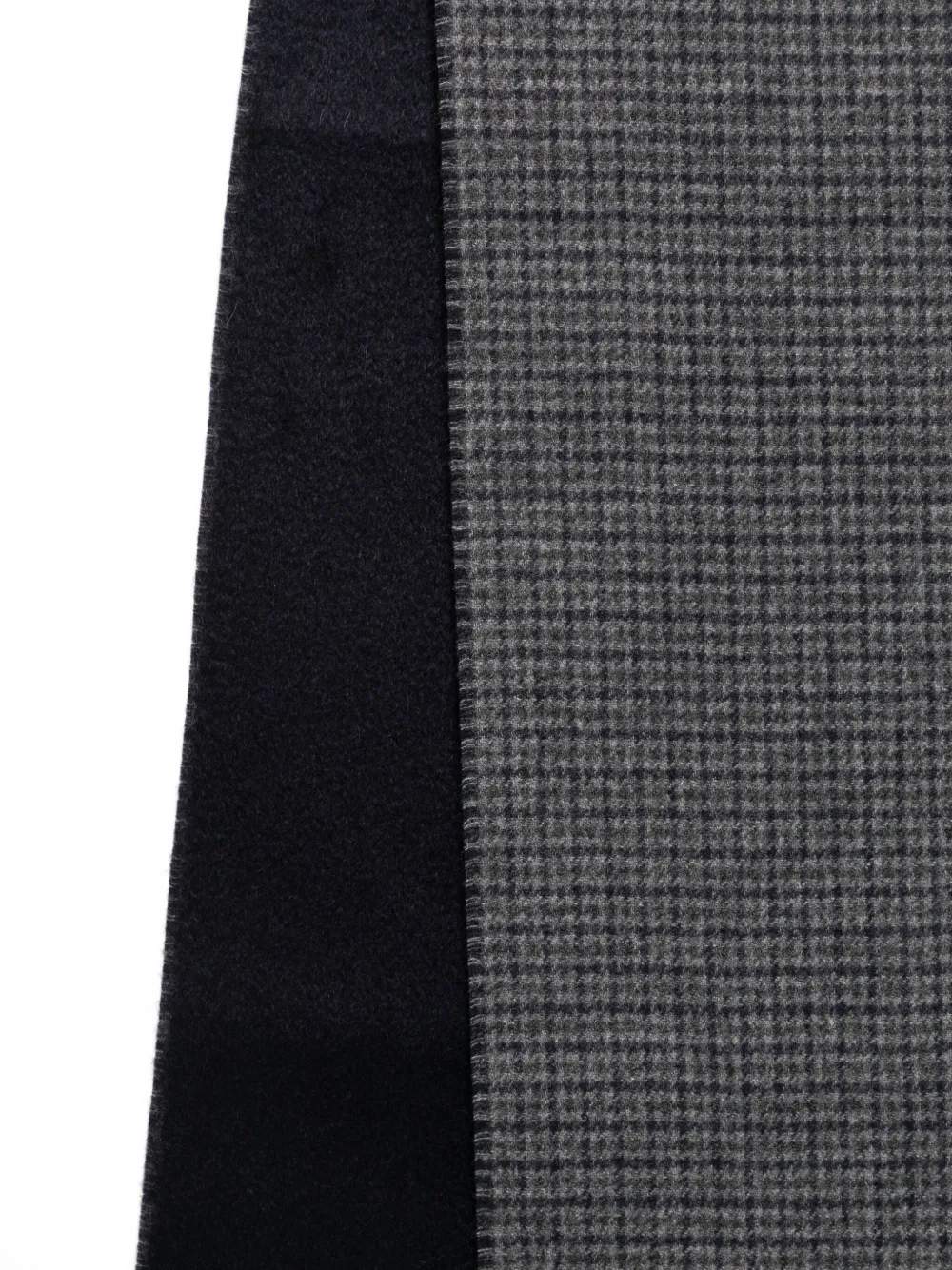 Zegna Geruite sjaal Grijs