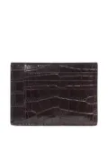 TOM FORD crocodile-effect leather wallet - Brown