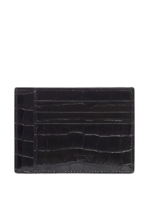 TOM FORD cartera con efecto de piel de cocodrilo