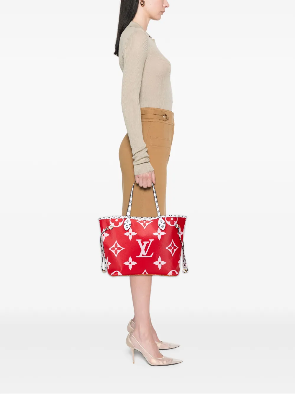 Louis Vuitton Pre-Owned 2019 Monogram Giant Neverfull MM tote bag | Pre-Owned | Image 2