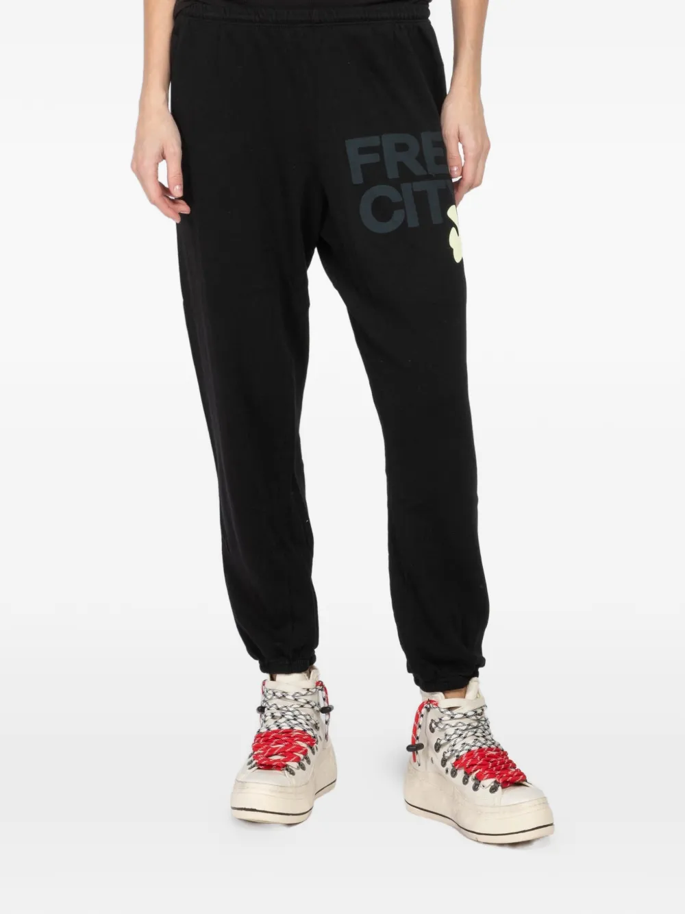 FreeCity logo trousers - Nero