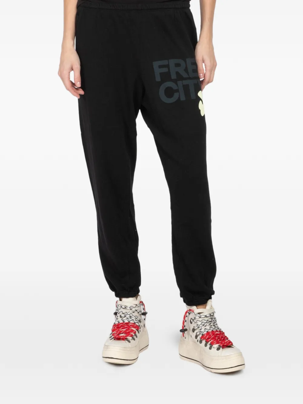 FreeCity logo trousers - Nero