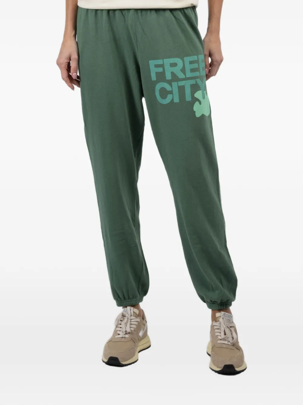 FreeCity logo trousers - Verde