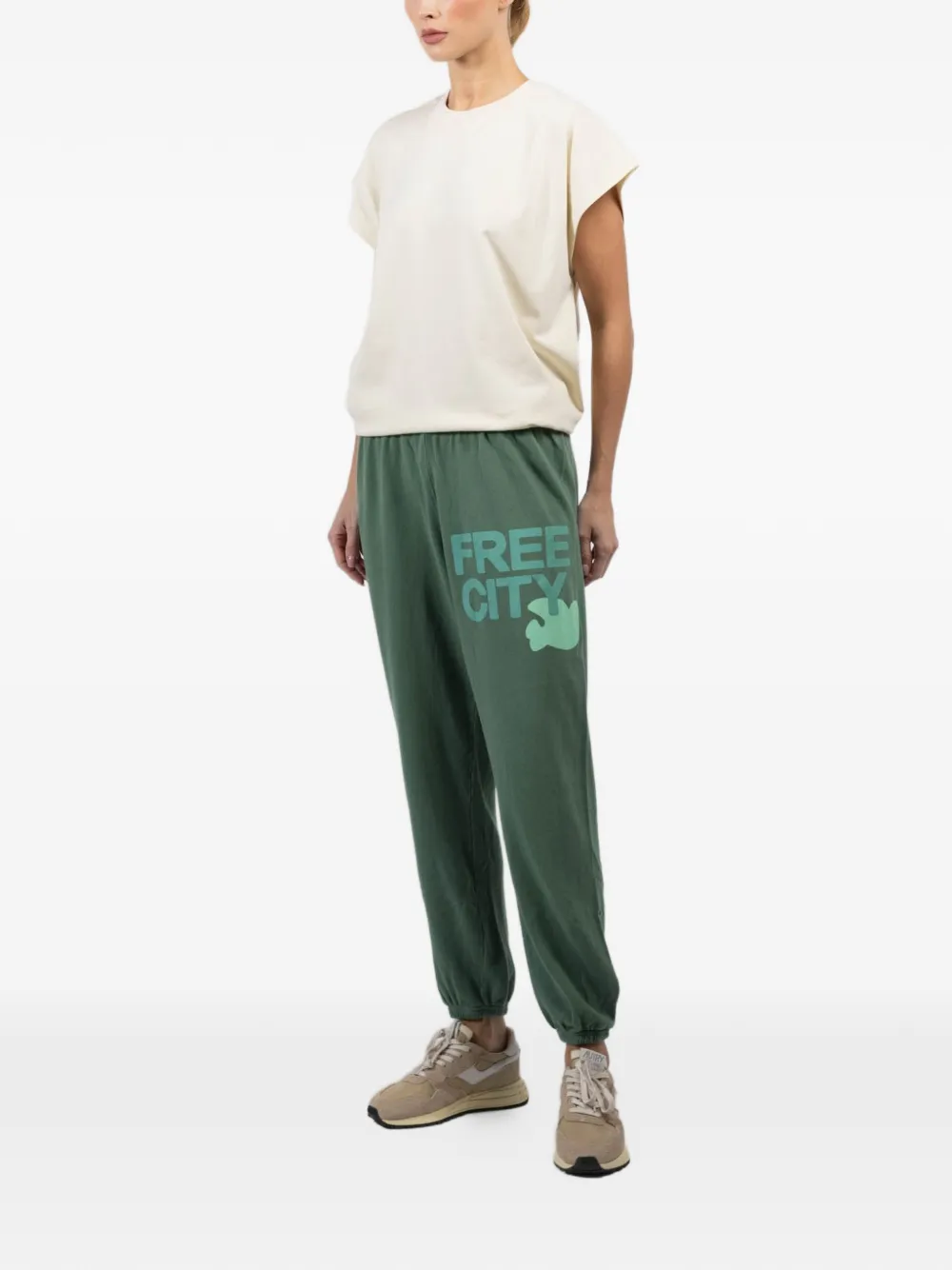  Freecity Logo Trousers - Green 