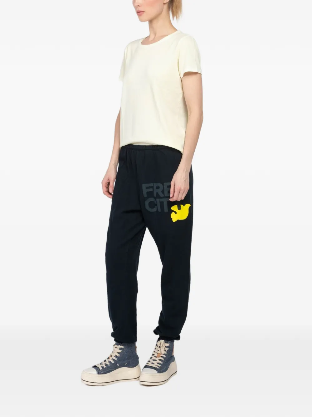  Freecity Logo Track Pants - Blue 