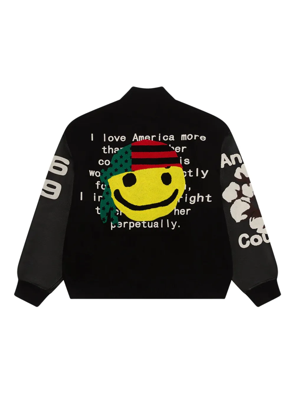 Denim Tears Stadium Cactus Varsity "Black" jacket | Bomber Jackets | Image 2