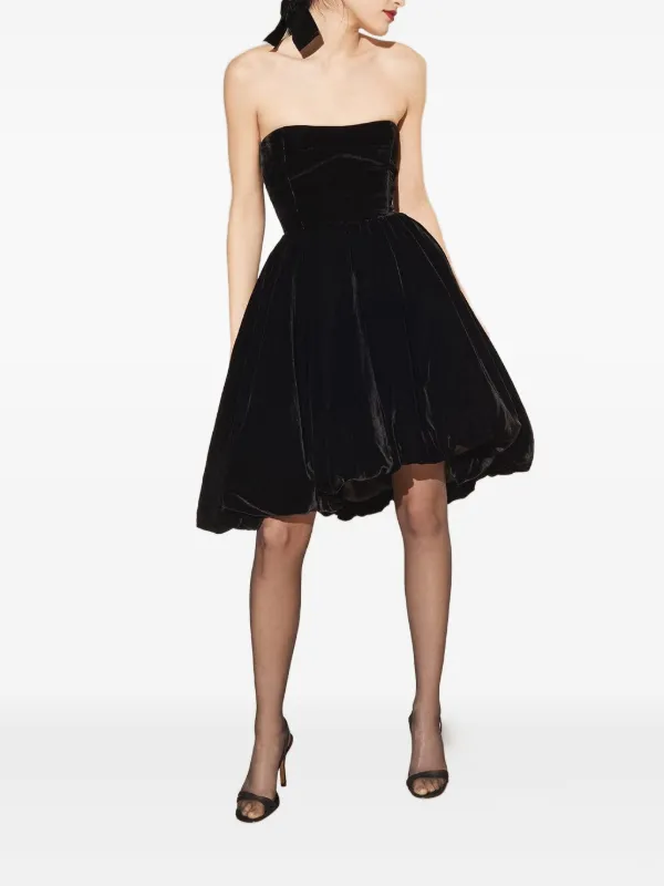 black strapless bubble dress strapless bubble mini dress Black / Medium main image 0