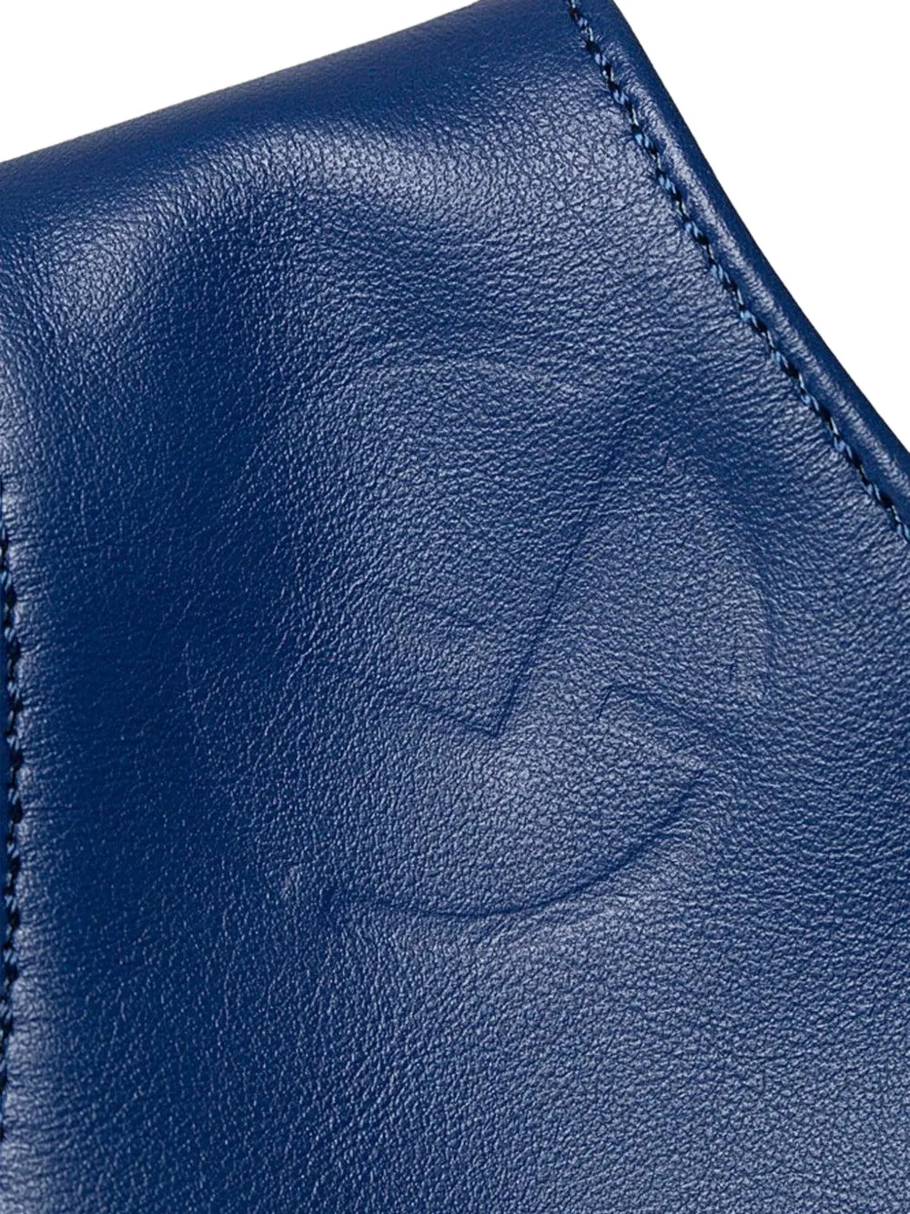 Mary Smallwood Knot-detail Clutch Bag In Blue
