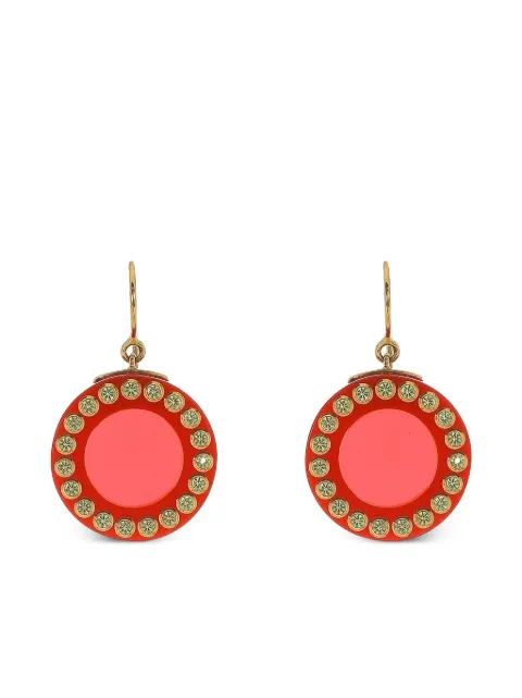 Mark Davis 18K yellow gold bakelite earrings