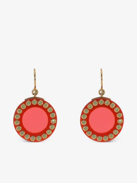 Mark Davis 18K yellow gold bakelite earrings