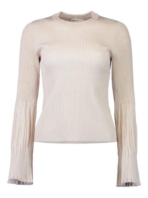 Simkhai Aris pleated bell-sleeve top