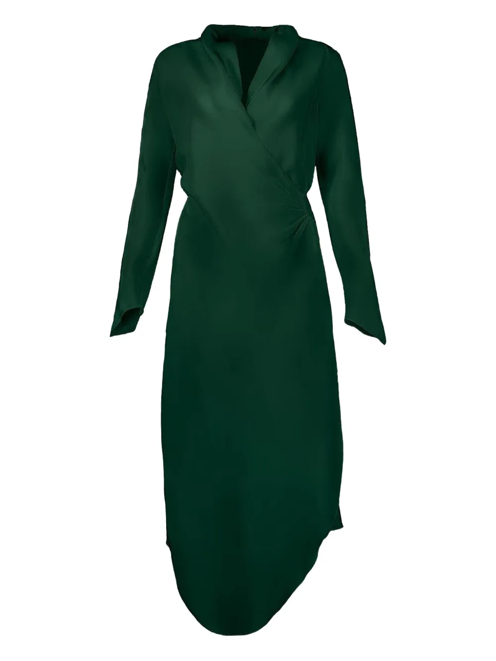 Peter Cohen Victor wrap-front asymmetrical dress | Green | Image 1