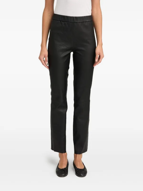 Sprwmn Sophia Leather Trousers in Black