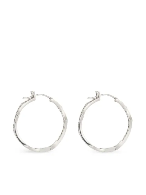Parulina Briar diamond hoop earrings