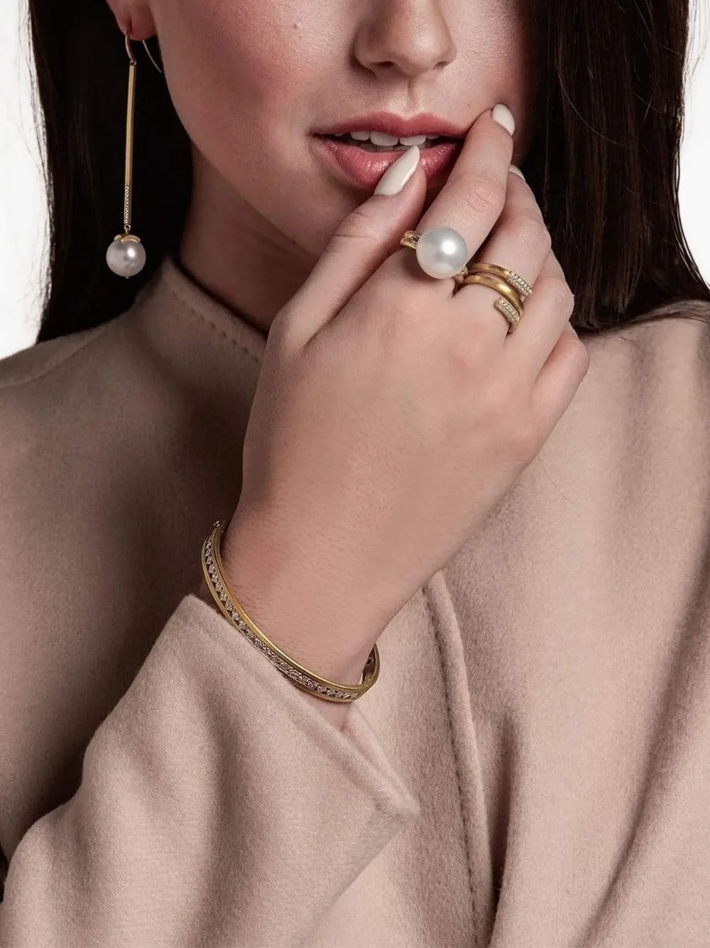 Leigh Maxwell 18k Yellow Gold Amani Spring Diamond Ring In Gold